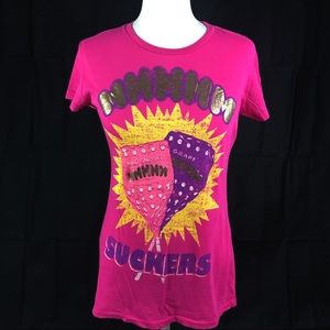 MADE U LOOK Vintage Y2K Suckers Lollipop Tee Shirt L